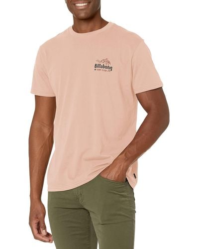 Billabong Classic Short Sleeve Premium Logo Graphic Tee T-shirt - Multicolour