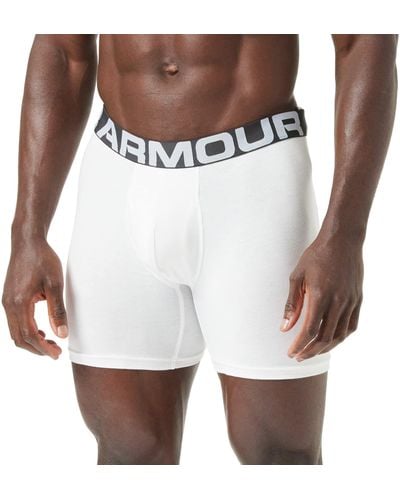 Under Armour Charged Cotton Boxerjock Pantalons - Blanc