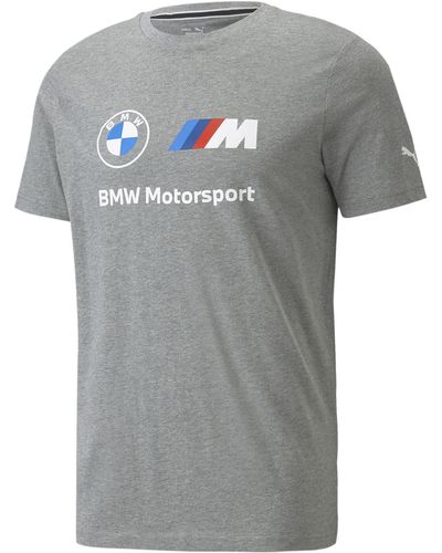 PUMA T-shirt Avec Logo Bmw M Motorsport Essentials - Gris