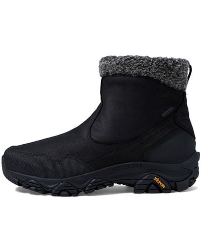 Merrell Coldpack 3 Thermo Mid Zip Waterproof Snow Boot - Black
