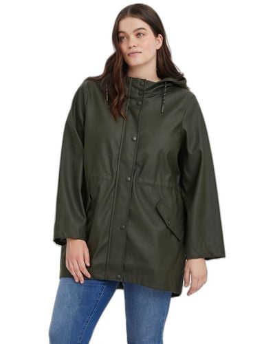 Vero Moda CURVE VMMALOU Coated Jacket Noos Curve Giacca - Marrone