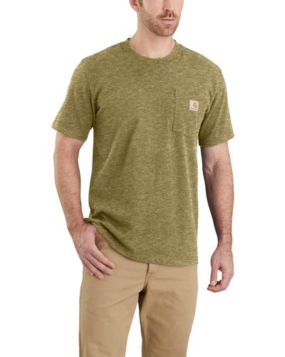 Carhartt T-Shirt K87 Pocket mit Brusttasche - Grün