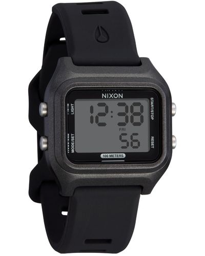 Nixon Ripper A1399-100m Water Resistant Digital Sport Watch - Black