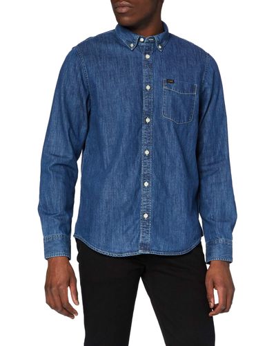 Lee Jeans Button Down Jeans Uomo - Blu