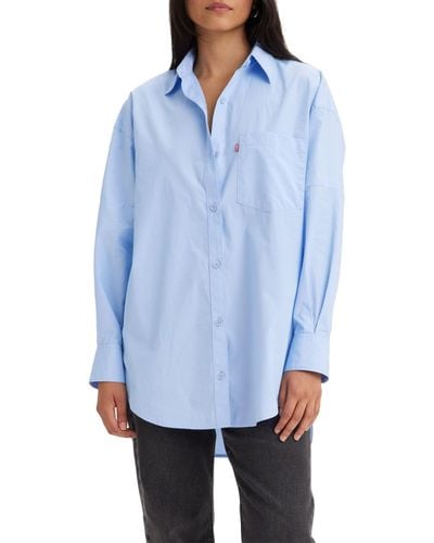 Levi's Nola Oversized Shirt - Blauw