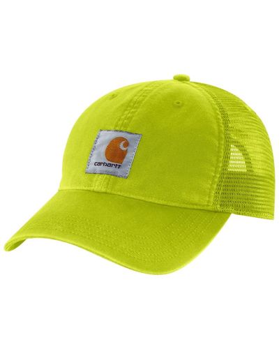 Carhartt Kappe aus Segeltuch mit Netzrücken Baseballkappe - Gelb