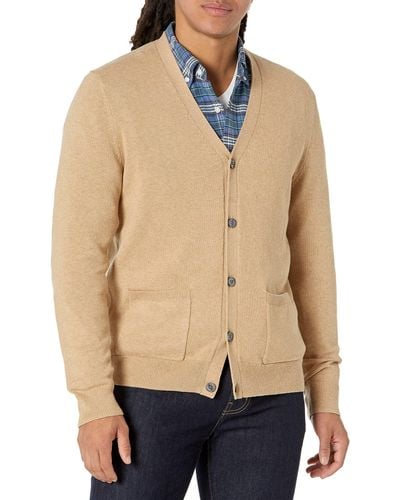 Amazon Essentials Cotton Cardigan Jumper - Natural