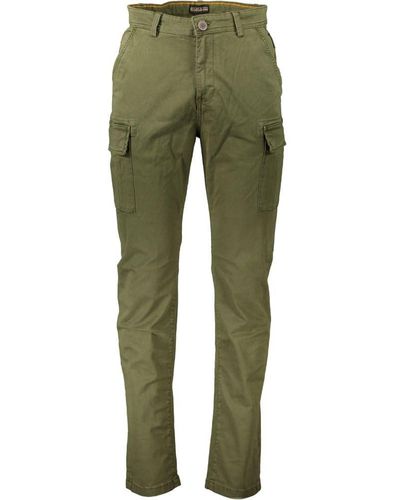 Napapijri Green Cotton Jeans & Pant W34