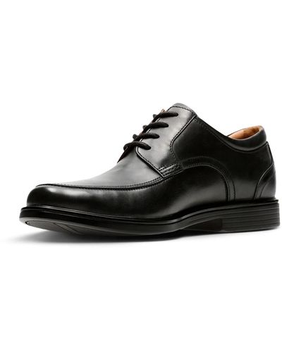 Clarks Un Aldric Park, Zapatos de Cordones Derby para Hombre, Negro (Black Leather), 40 EU