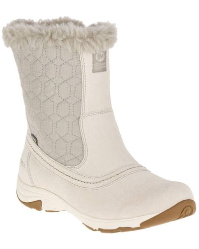 Merrell S/ladies Ryeland Tall Polar Waterproof Suede Winter Boots - Multicolour