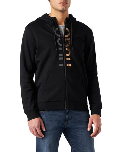HUGO Dellar Hooded Sweatshirt - Black