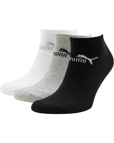 PUMA Sneaker - Calcetines, tamaño 6 - 8 UK, color gris / blanco / negro