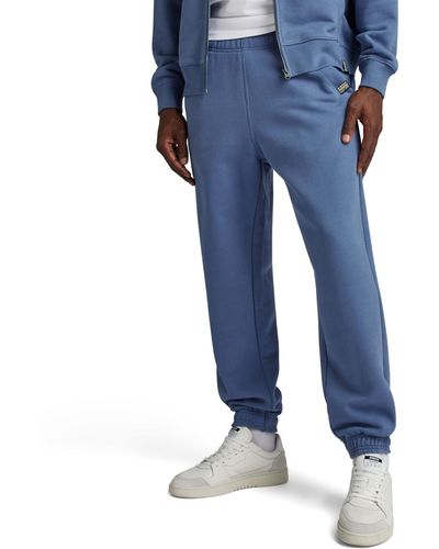 G-Star RAW Essential Loose Tapered Sweat Trousers - Blue