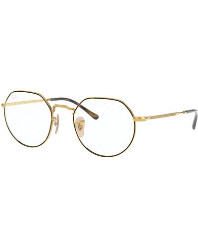 Ray-Ban Rx6465 Jack Rectangular Prescription Eyeglass Frames - Black