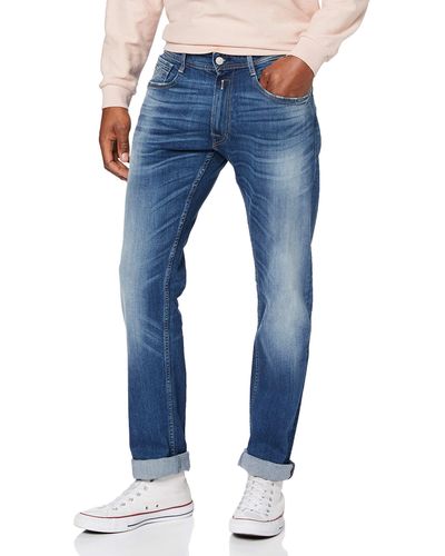Replay Rocco Jeans Tapered - Blu