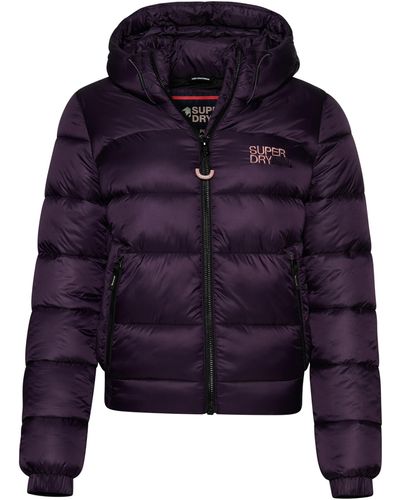 Superdry Sports Puffer Bomber Jacket - Blue