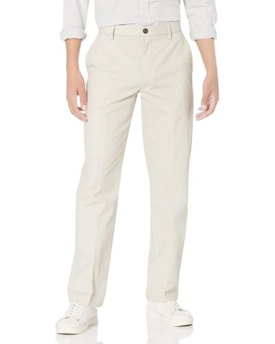 Amazon Essentials Classic-fit Wrinkle-resistant Flat-front Chino Pant - White
