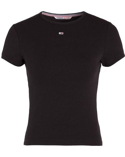 Tommy Hilfiger T-shirt Tjw Bby Essential - Zwart