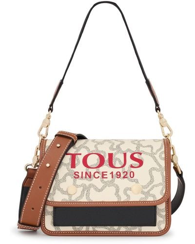 Tous Borsa a Tracolla S. Audree K Icon Multi-Beige - Rosa