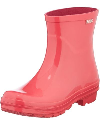 Skechers Rain Check-neon Puddles Boot - Pink