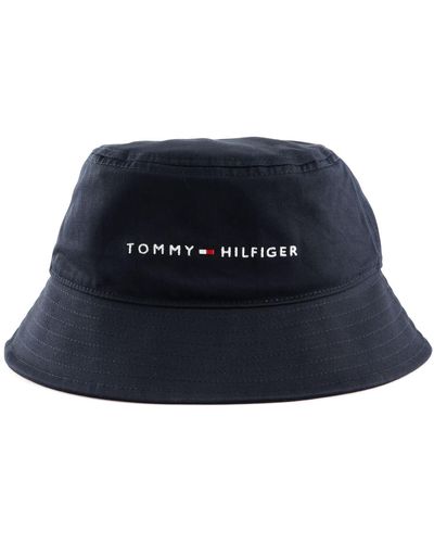 Tommy Hilfiger TH Essential Essential Bucket Hat L Space Blue - Blau