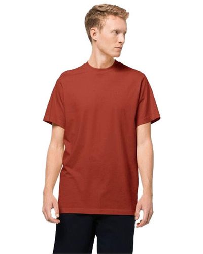 Jack Wolfskin Essential T M T-Shirt - Rot