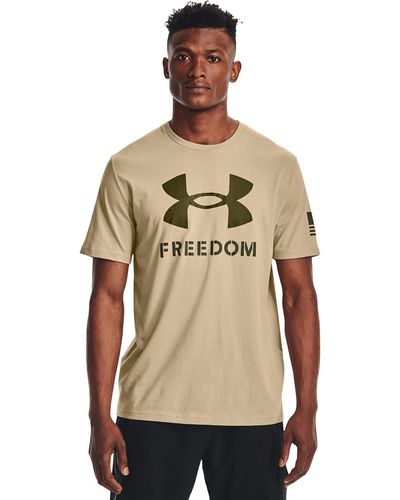 Under Armour New Freedom Logo T-shirt - Natural