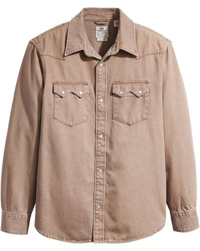 Levi's Sawtooth Relaxed Fit Western - Marrón