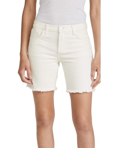 Joe's Jeans Womens Bermuda Jean Denim Shorts - White