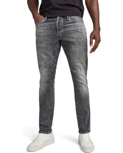 G-Star RAW 3301 Straight Tapered Fit Jeans - Gray