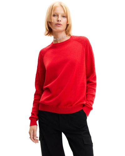Desigual JERS_Nicole Sweater - Rot