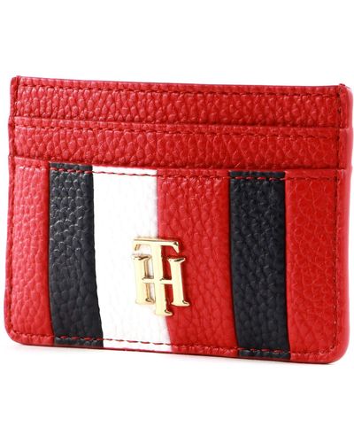 Tommy Hilfiger Th Essence Cc Holder Primary Red - Rood