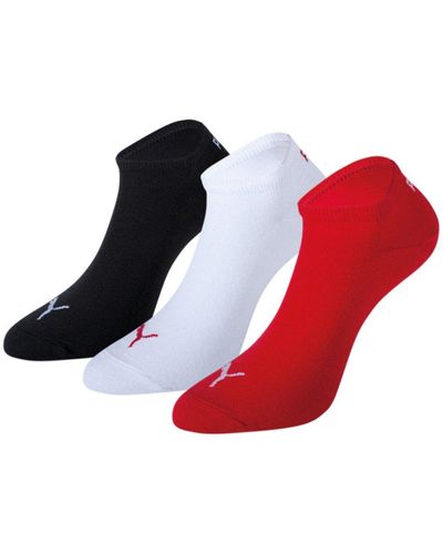 PUMA Invisible Sportive Trainer Sock - Red