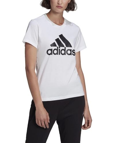 adidas Essentials Logo T-shirt (plus Size) - White