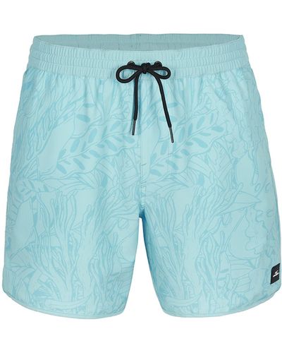 O'neill Sportswear Scallop Ocean 16" Swim Shorts Trunks - Blue