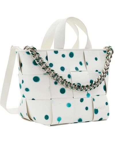 Desigual New Splatter VALDIVI Accessories PU Shopping Bag - Blau