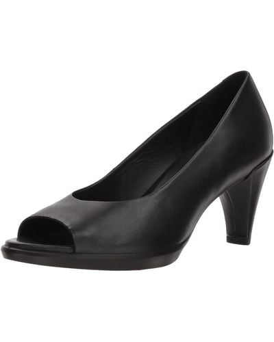 Ecco Shape 55 Open Toe Heels - Black