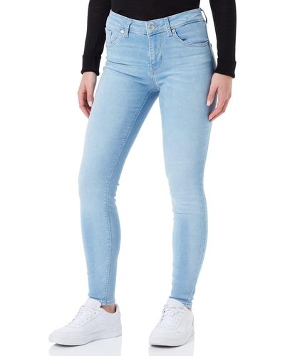 Vero Moda Jeans VMLUX RI371 Slim Fit - Blau