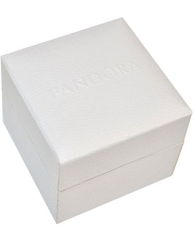PANDORA Femme-boîte à bijoux en tissu blanc-p4013