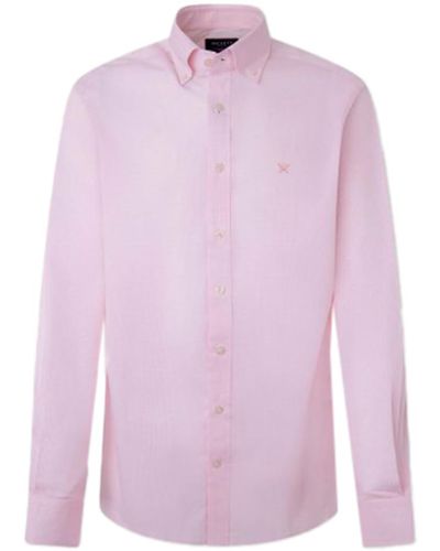 Hackett Hackett Hm309774 Long Sleeve Shirt Xl - Pink