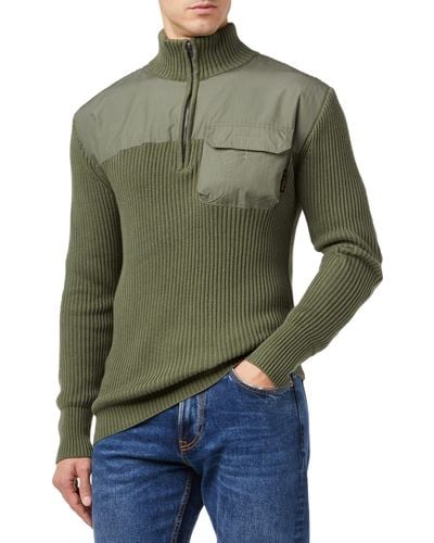 G-Star RAW Army Half Zip Knit Pullover Sweater - Groen