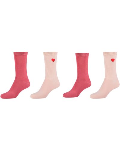 S.oliver Socks Online Silky Touch Sustainable Rib 4er Pack Socken - Schwarz