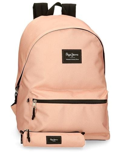Pepe Jeans Aris Rucksack für Laptop und Schultasche 39,6 cm - Pink