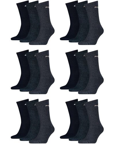PUMA Mesdames s & 3 paires de chaussettes de sport en 3 couleurs - Noir