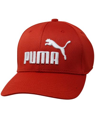 PUMA Evercat Luke Stretch Fit Cap - Rot