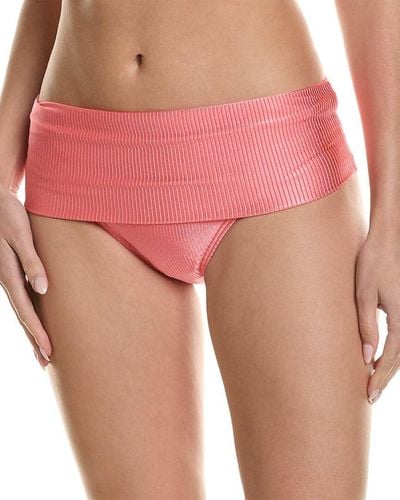 Vince Camuto Standard Ribbed Rollover Bottom - Pink