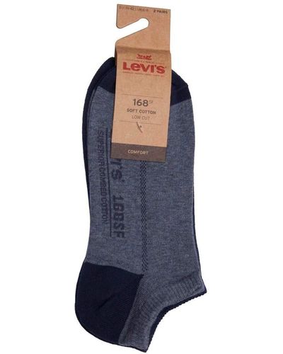 Levi's 168sf Low Cut 2p Ankle Socks - Blue