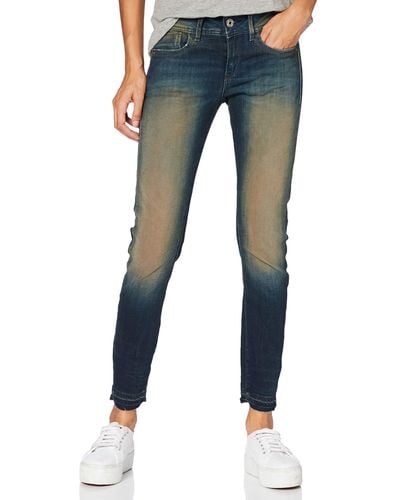 G-Star RAW Lynn Mid Waist Skinny Jeans - Azul