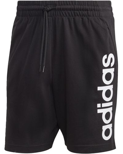 adidas Aeroready Essentials Single Jersey Linear Logo Shorts Pantalones Cortos - Negro