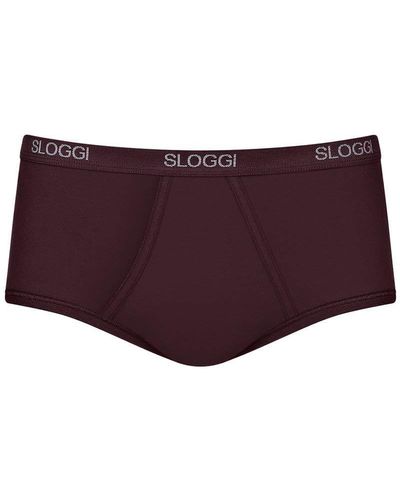 Sloggi Basic Pants 4er Pack Black 8 - Lila